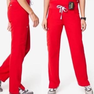 FIGS Kade Scrub Pants Pop Red XXL